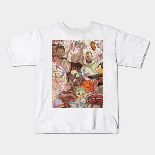 Looney Basketball Champs Comics Art Kids T-Shirt